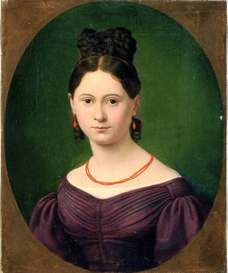 Jenny von Westphalen em um retrato de 1840