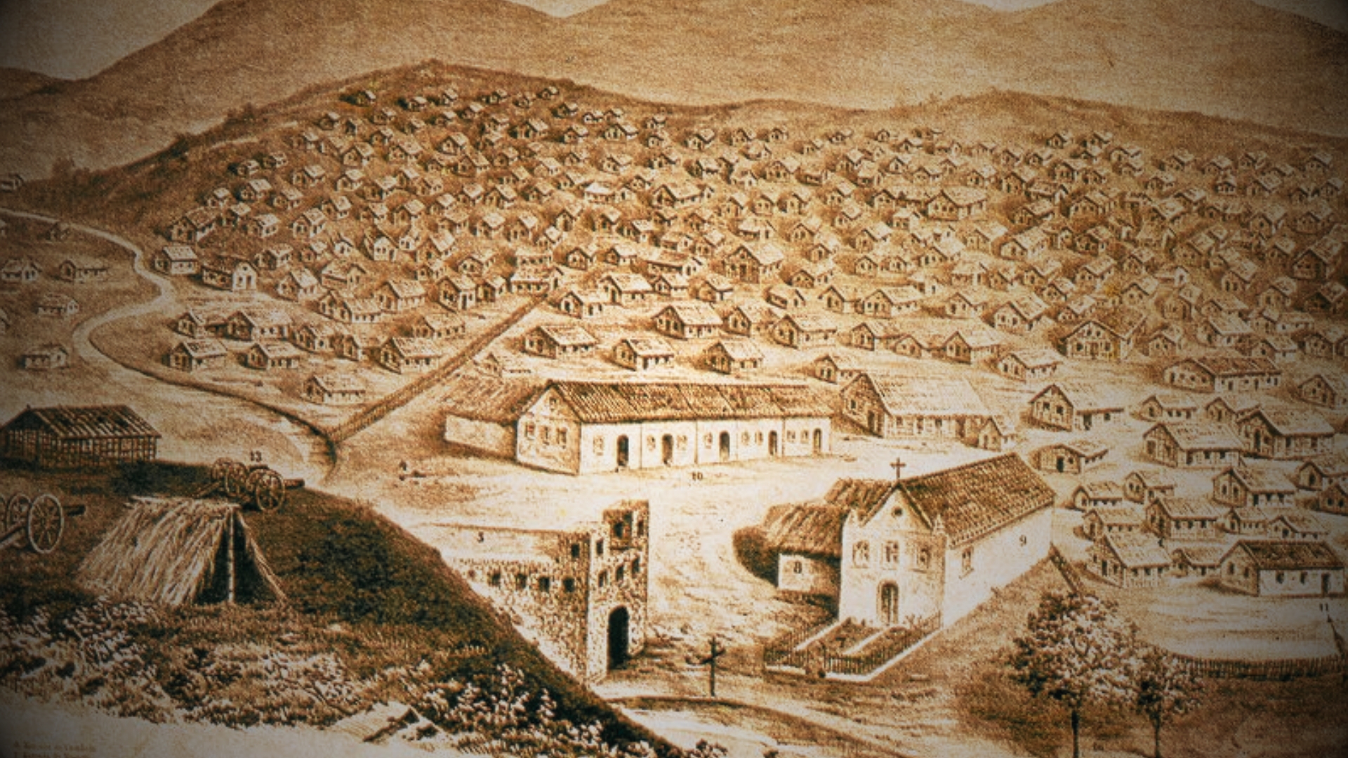 Desenho da comunidade de Belo Monte (Canudos)