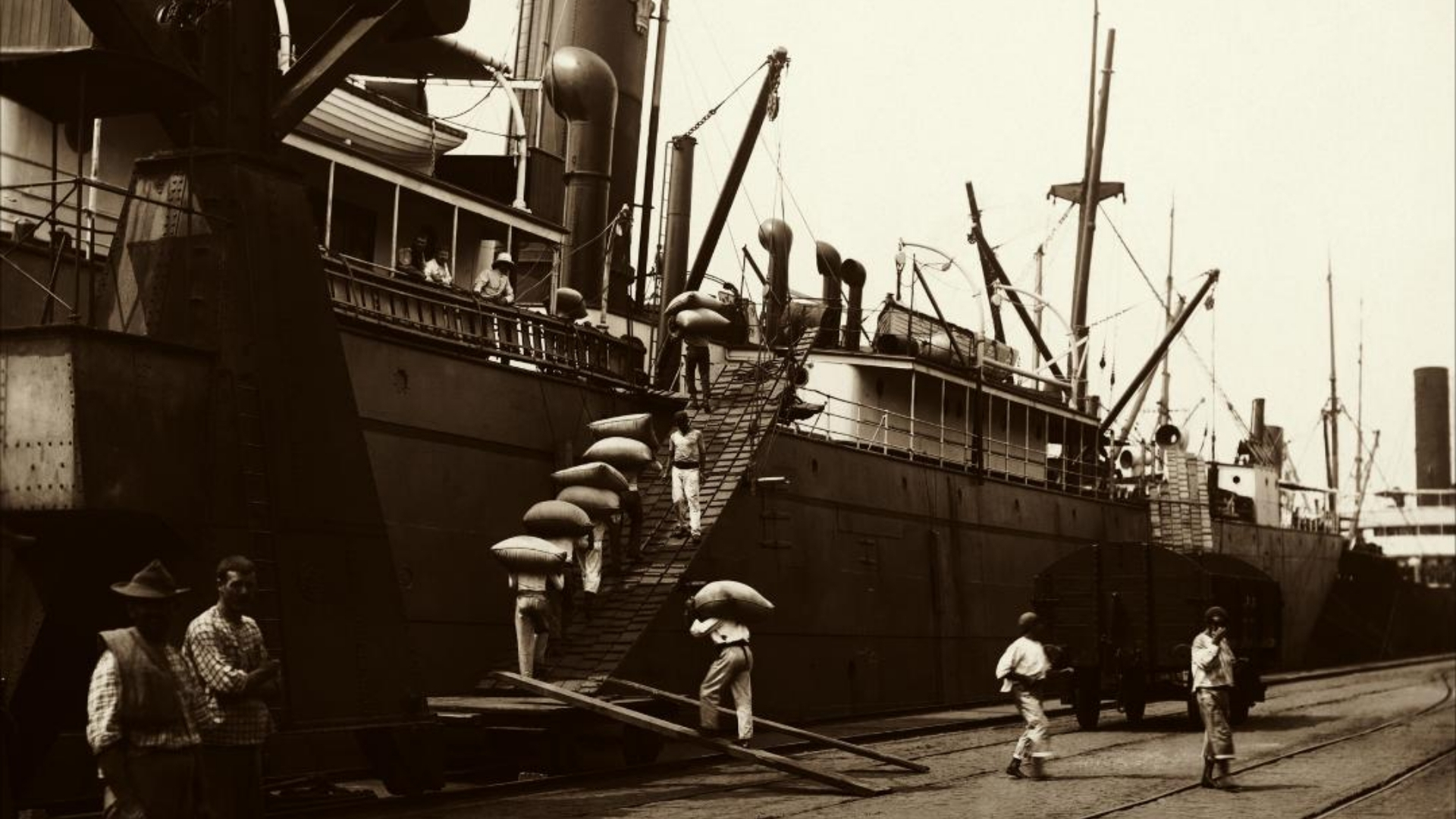 Embarque de café para a Europa
Ferrez, Marc (1895 circa)