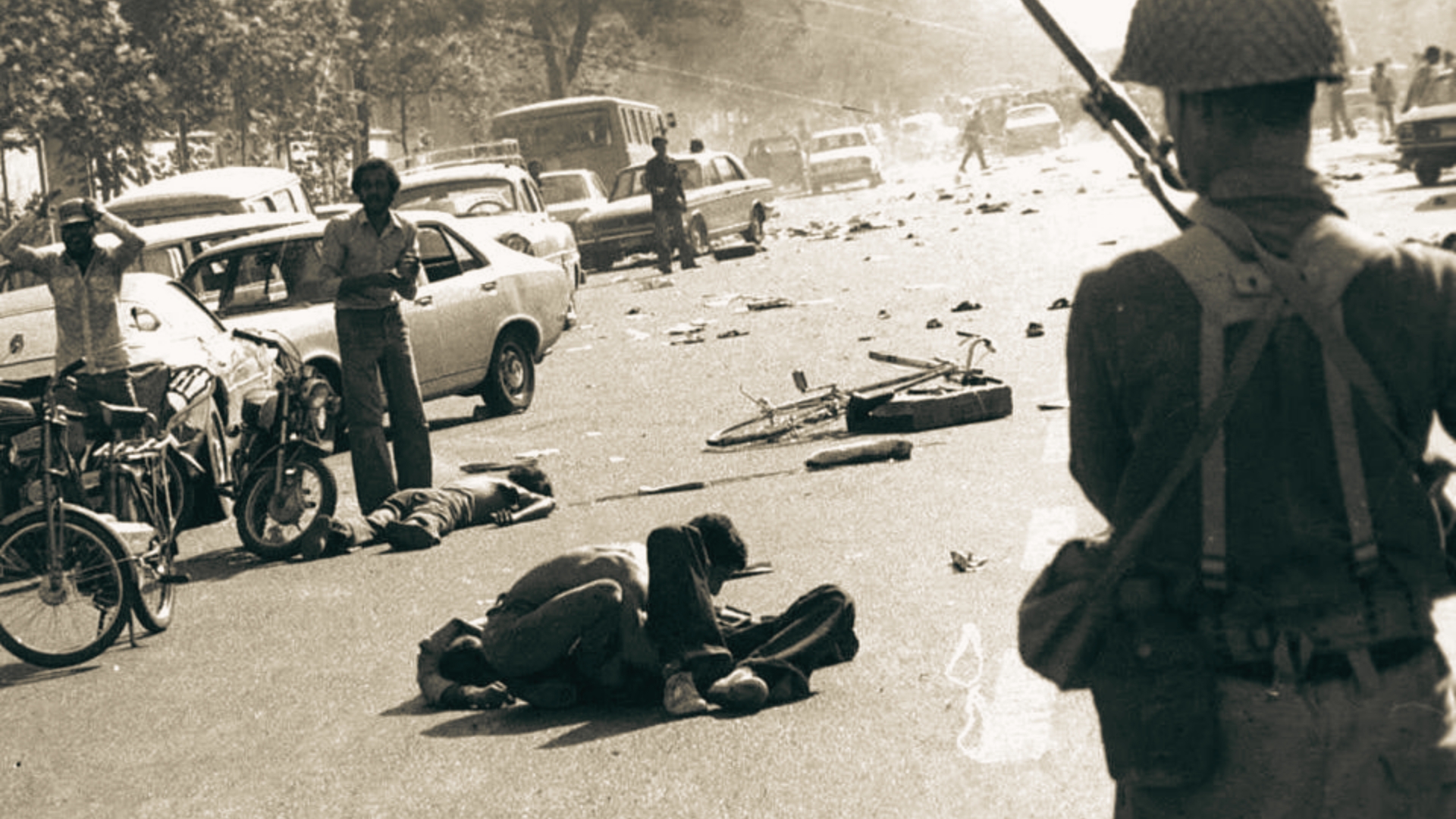 Mortos e feridos em Jaleh a partir das fotos de Abbas Maleki