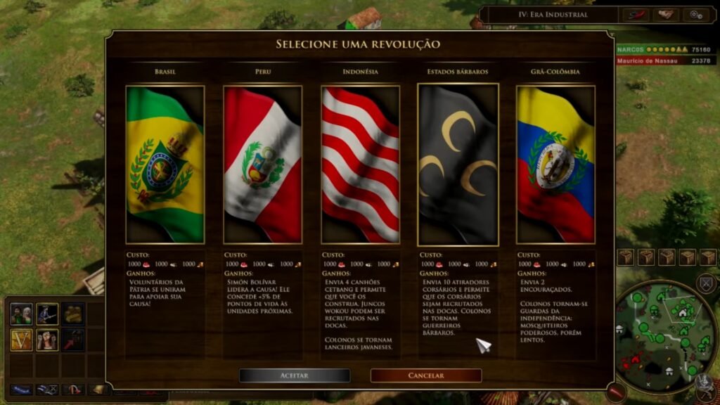 Tipos de Governo em Age of Empires 3
